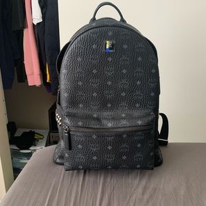 MCM Stark Side Studs Backpack (Mens) in Visetos.